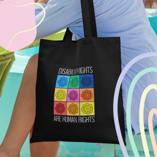 Disability Rights are Human Rights Eco Tote Bag | Neurodiversity Awareness | Disability Rights Advocate