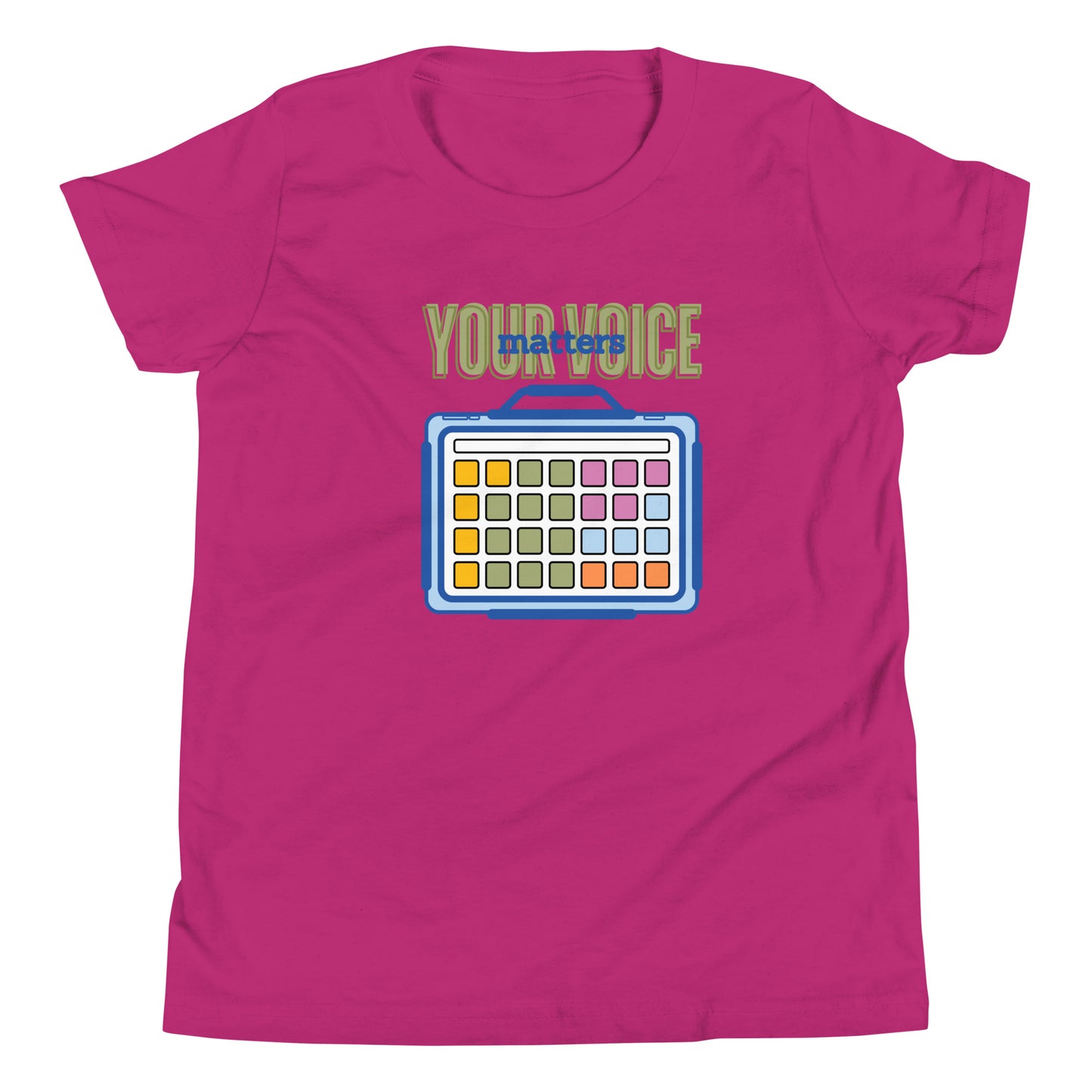 Your Voice Matters AAC Device User T-shirt | Neurodiversity Awareness