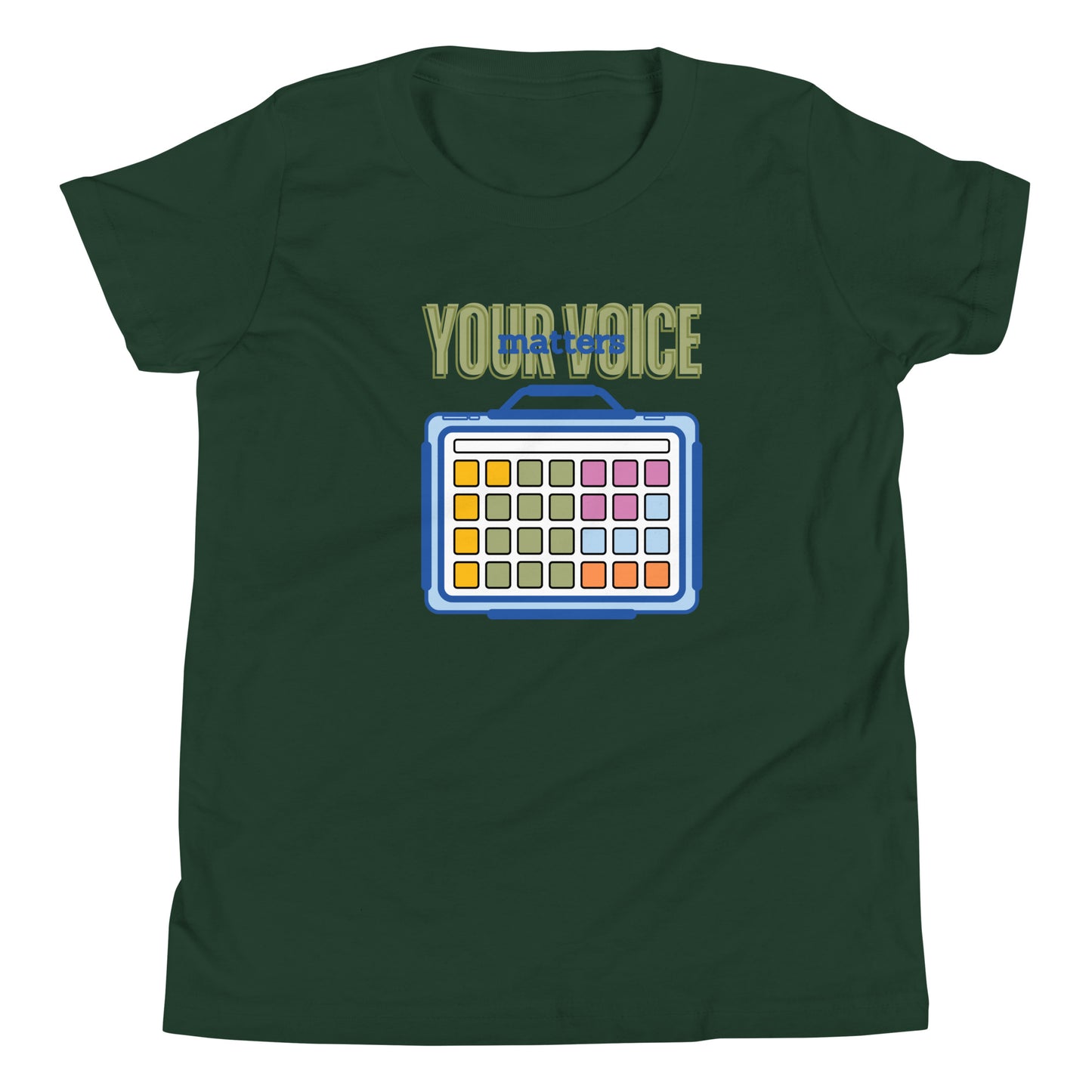 Your Voice Matters AAC Device User T-shirt | Neurodiversity Awareness