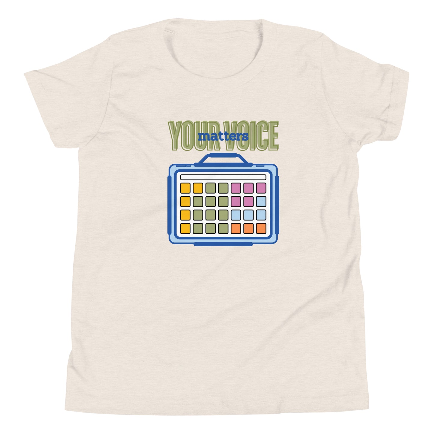 Your Voice Matters AAC Device User T-shirt | Neurodiversity Awareness