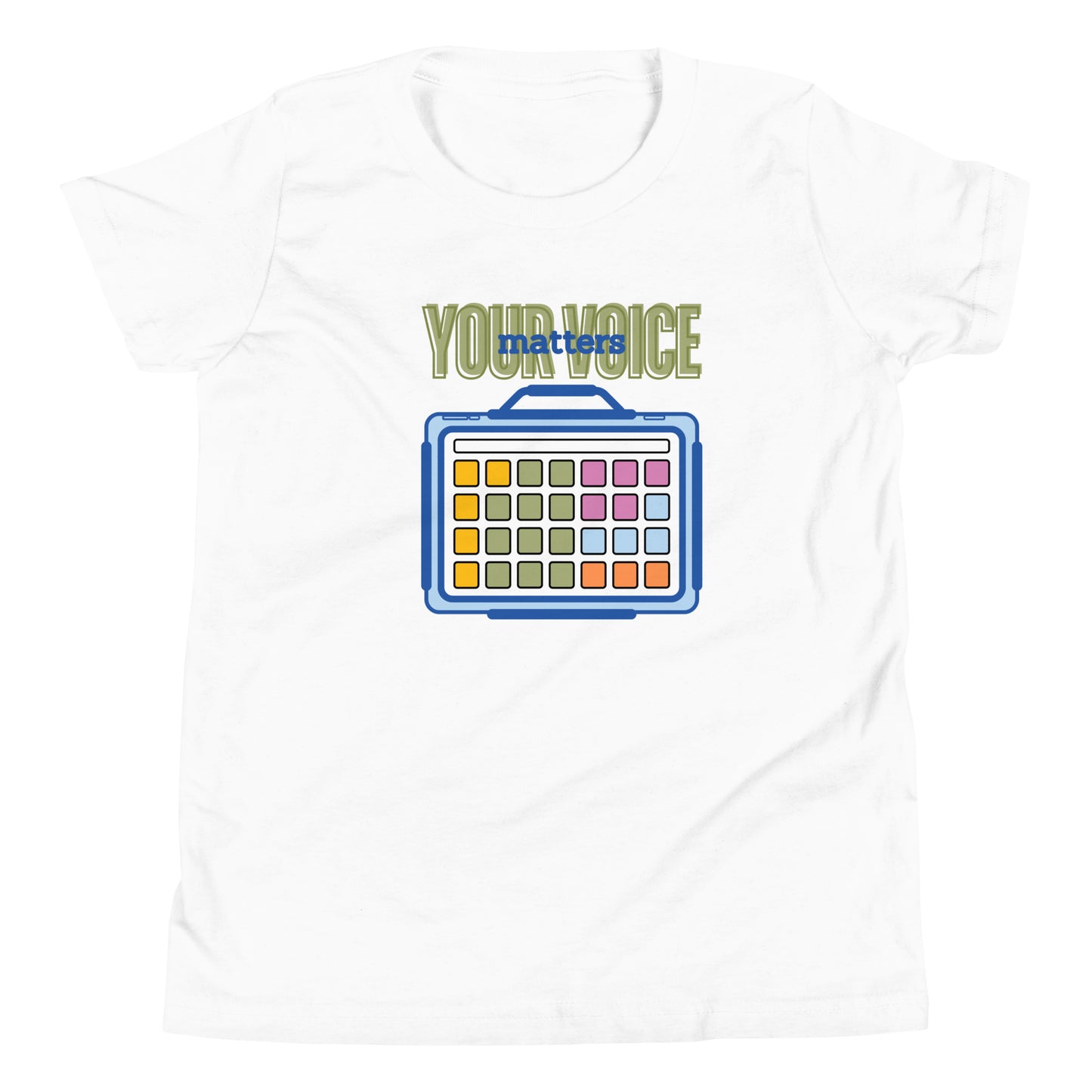 Your Voice Matters AAC Device User T-shirt | Neurodiversity Awareness